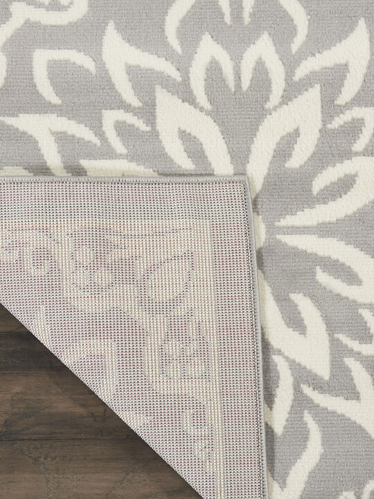 Jubilant JUB06 Ivory/Gray 3' x 5' Rug