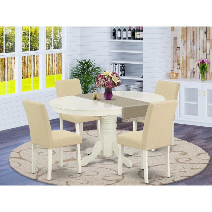 Dining Room Set Linen White