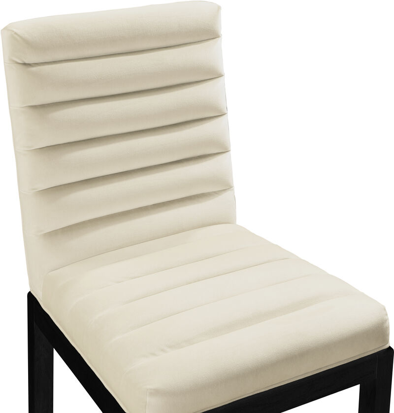 Meridian Furniture Evelyn Beige Velvet Dining Chair image number 6