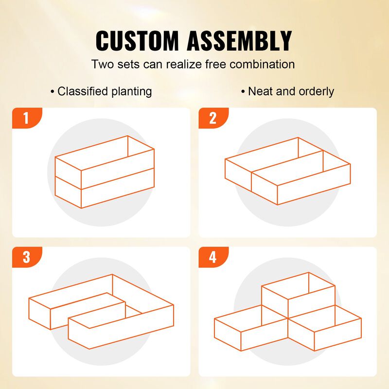 Wooden Raised Garden Bed for Vegetables, Herbs, and Flowers in Backyard or Patio