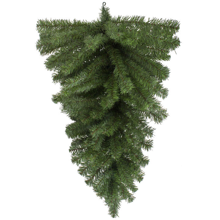 32" Canadian Pine Artificial Christmas Teardrop Swag  Unlit