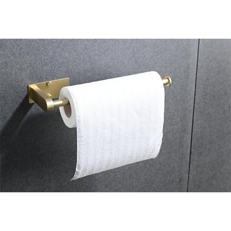 2 Pack Brushed Gold Paper Towel Holder Set