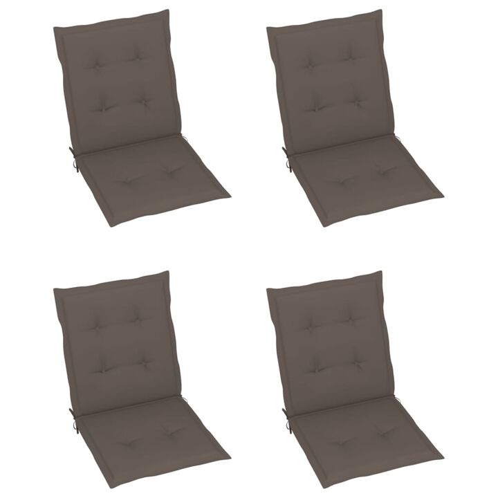 vidaXL Garden Chair Cushions 4 pcs Taupe 39.4"x19.7"x1.6"