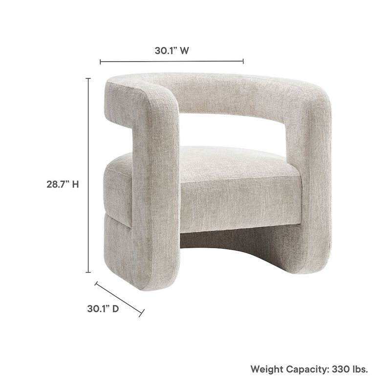 Jaylin Upholstered Chenille Accent Chair image number 1
