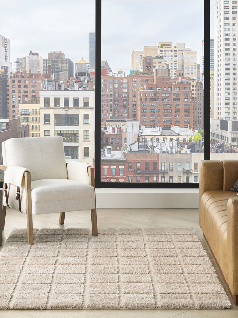 West End Ave WTE01 Beige 6' x 9' Rug