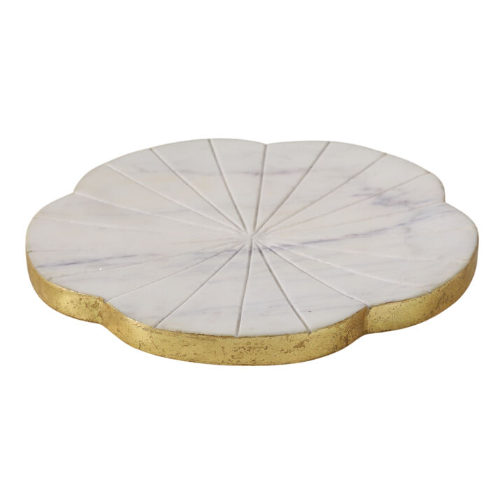 8x8 Marble Flower Tray