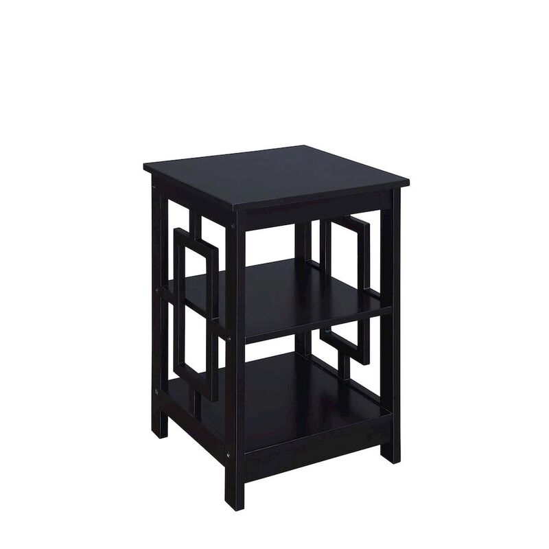 Convenience Concepts Town Square End Table with Shelves