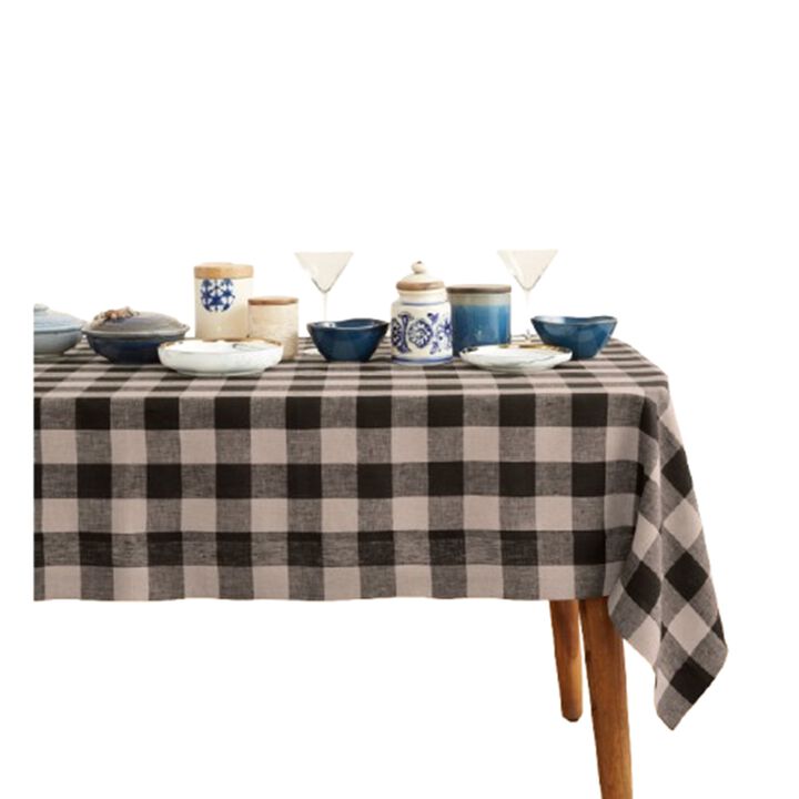 Linen Tablecloth - Buffalo Check