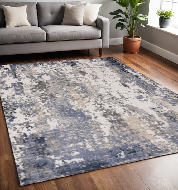 HomeRoots Abstract Area Rug