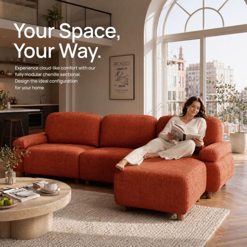 Veblur Modern Sectional Sofa image number 3