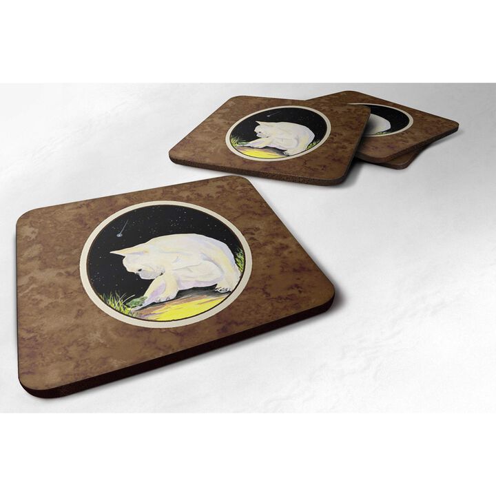 Caroline's Treasures SS8992FC French Bulldog Foam Coasters (Set of 4), 3.5 H x 3.5 W, Multicolor