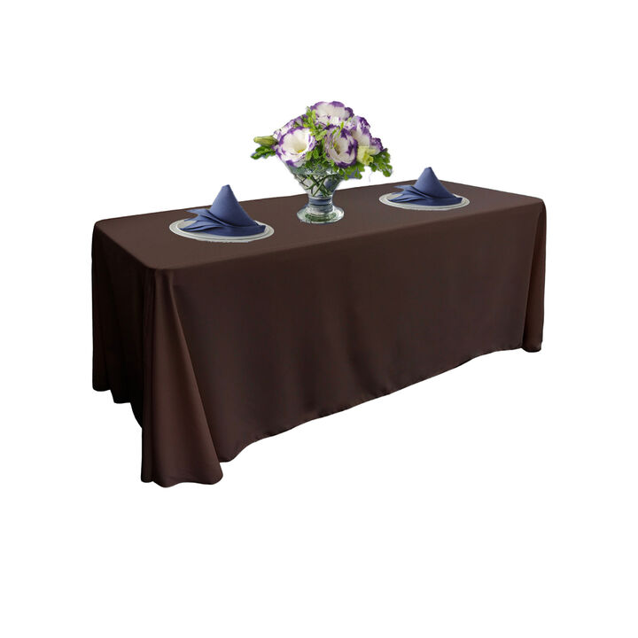 Polyester Poplin Tablecloth Rectangular Design for Dining, Weddings and Parties