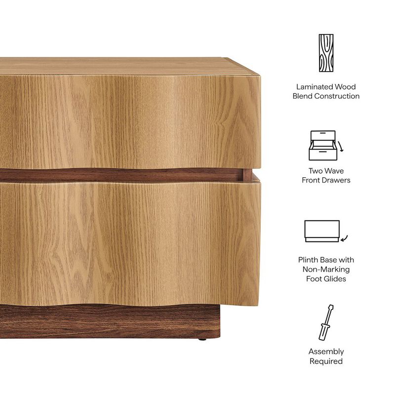 Isola 2 Drawer Nightstand image number 1