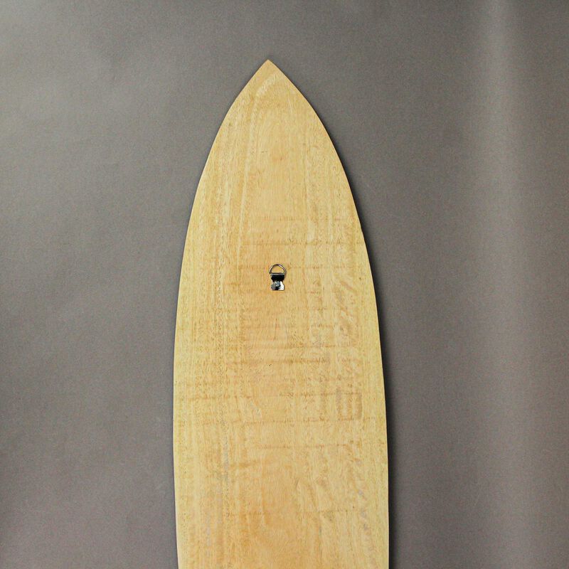 Striped Wooden Surfboard Wall Hanging 39 inch image number 2