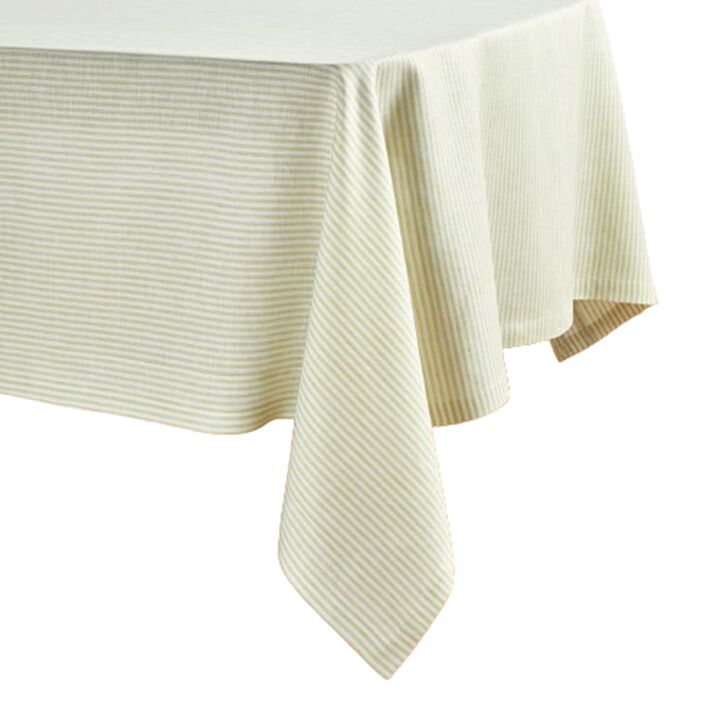 Solino Home 100% Pure Linen Tablecloth - Narrow Stripe