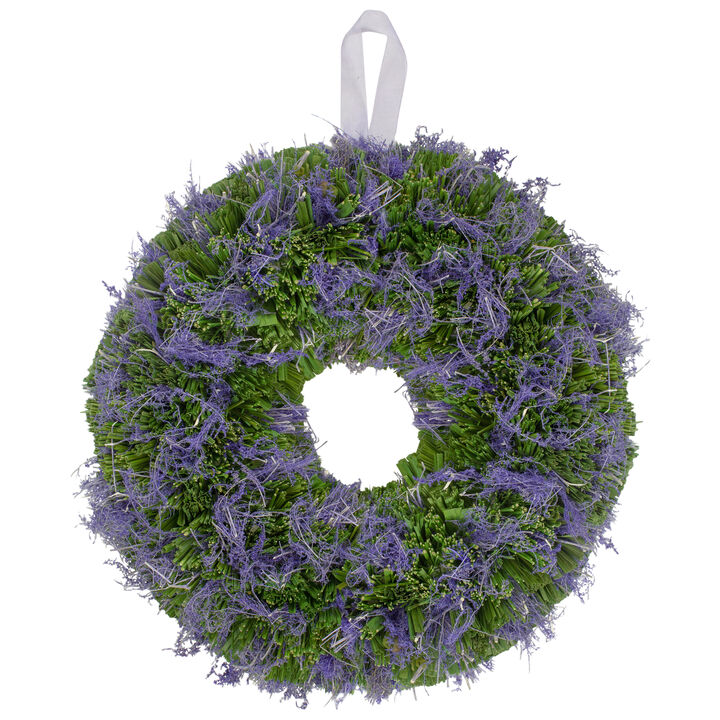 Reindeer Moss and Twig Artificial Spring Floral Wreath 14-Inch