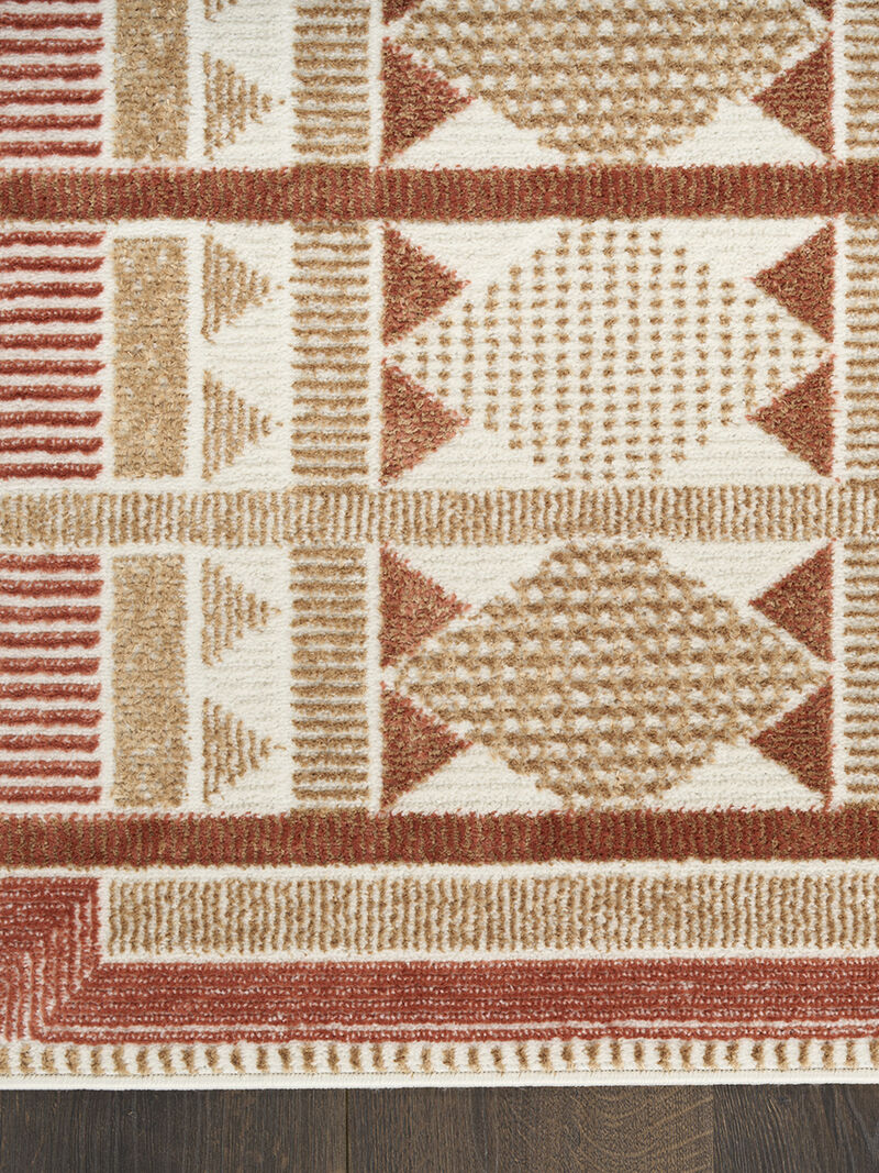 Nordic NRC06 Rust 5' x 7' Rug