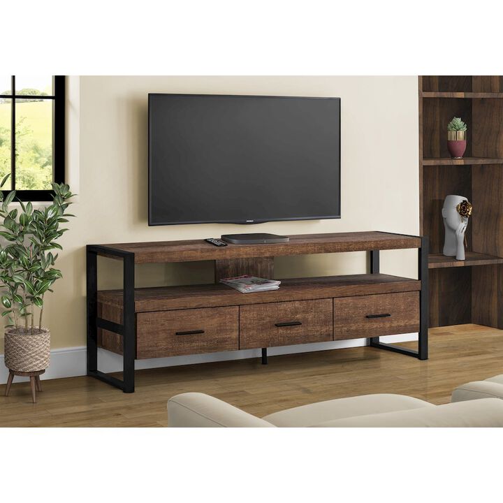 Tv Stand, 60 Inch, Console, Media Entertainment Center, Storage Drawers