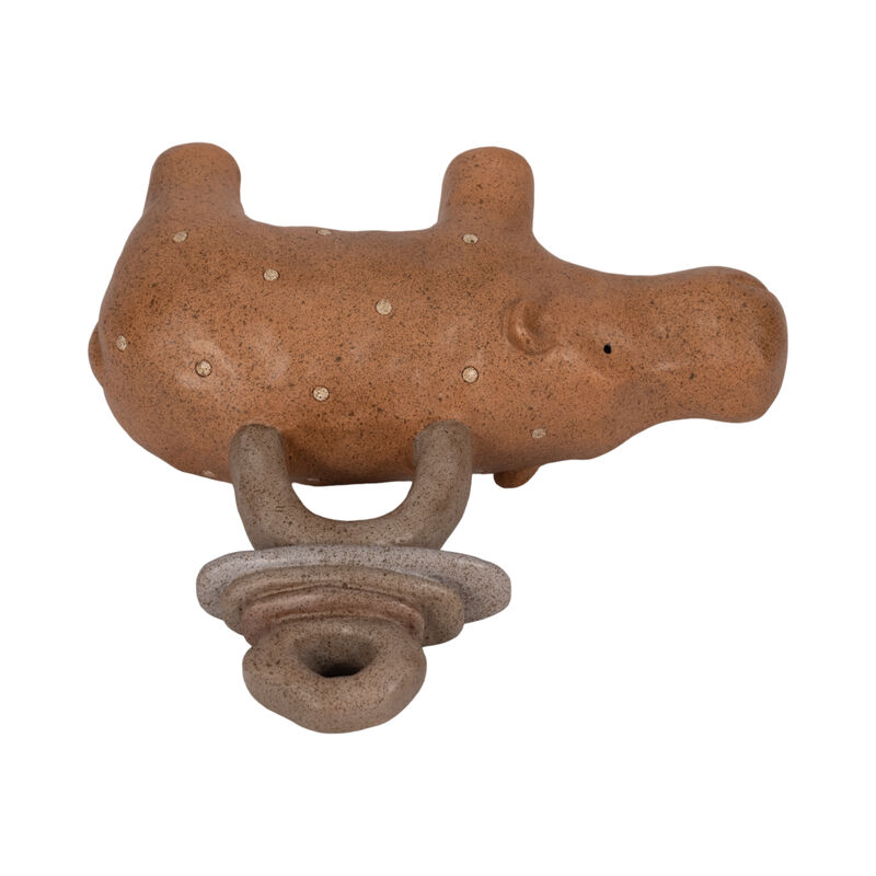 8" Hippo With Stacked Stones image number 5