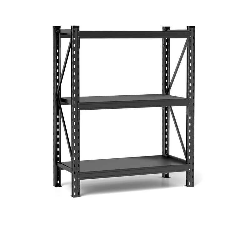 Clihome 63Inch 3-Tier Heavy Duty Steel Shelving Unit,8500 lbs Load-Bearing Adjustable Rack