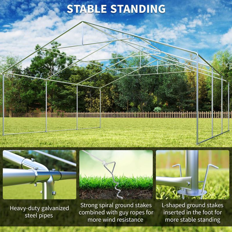 Hivvago Patio Gazebo Canopy Tent for Weddings and Events image number 4