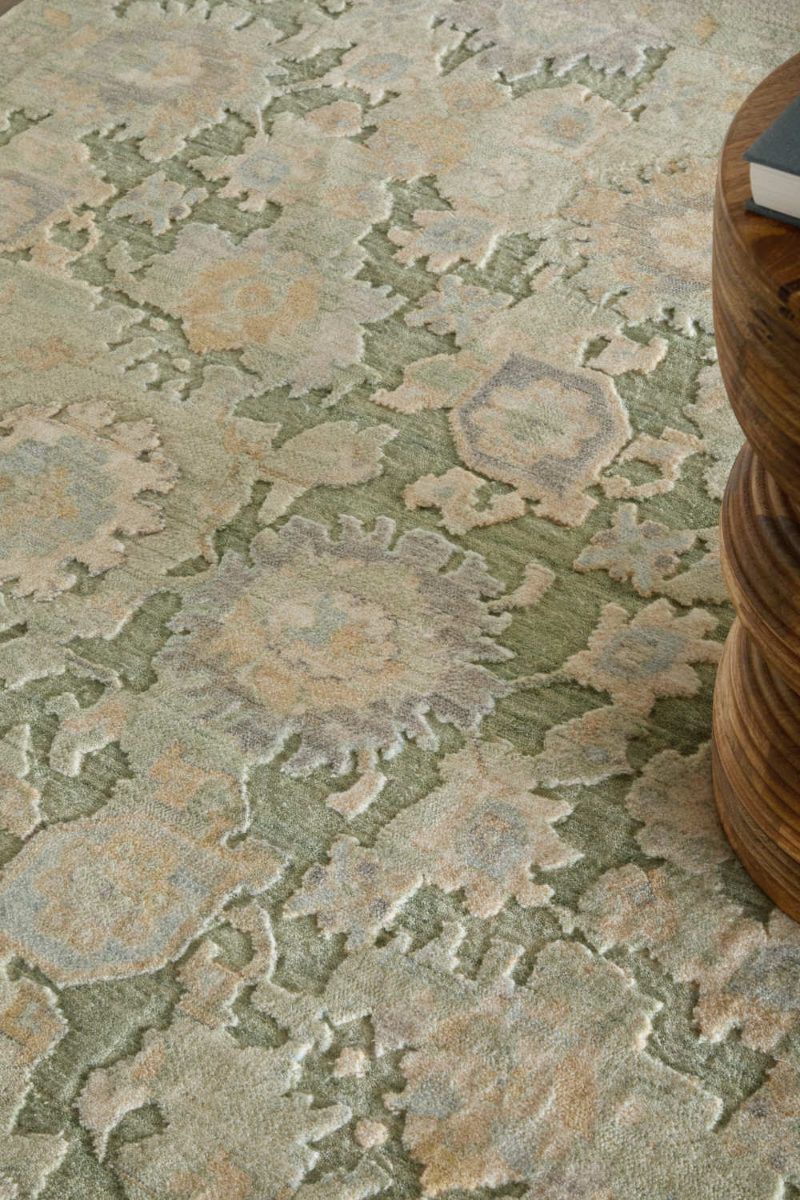 Jaxson 39UHF Green/Gold 9' x 12' Rug image number 1