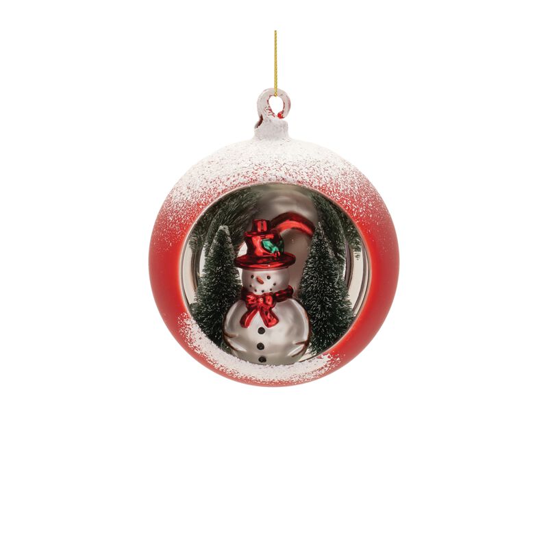 Pine Tree Mercury Glass Ornament Set of 6 for Holiday Tree or Seasonal Decor