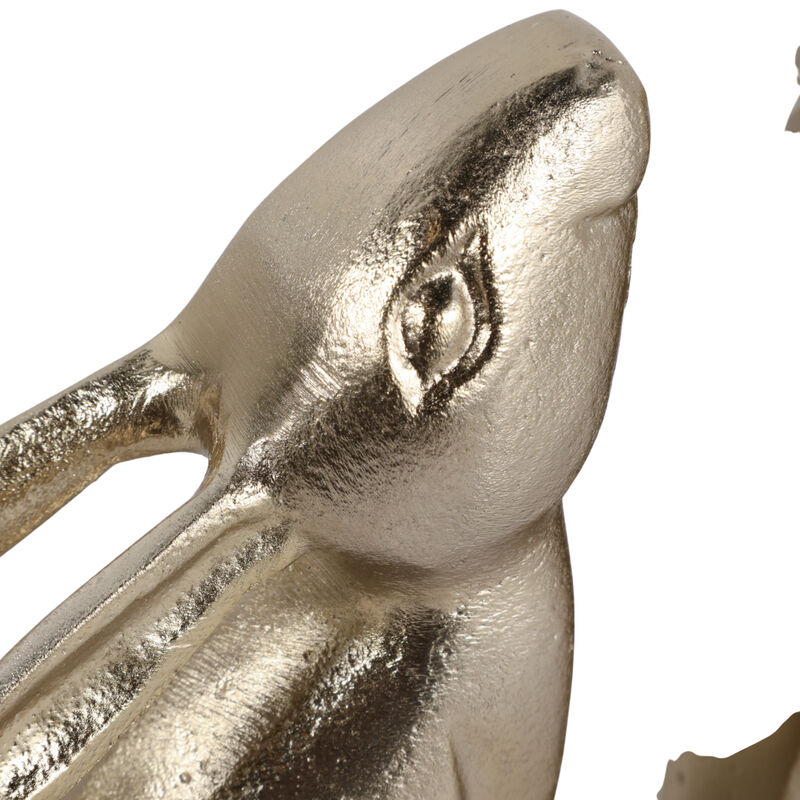 S/2 7" Bunny Bookends, Gold image number 3