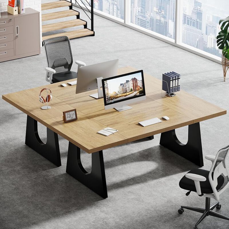 70.86" Modern Executive Desk image number 3