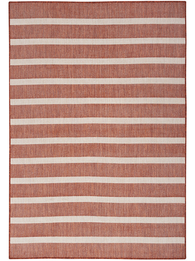 Positano POS03 Terracotta/Ivory 7' x 10' Rug image number 0