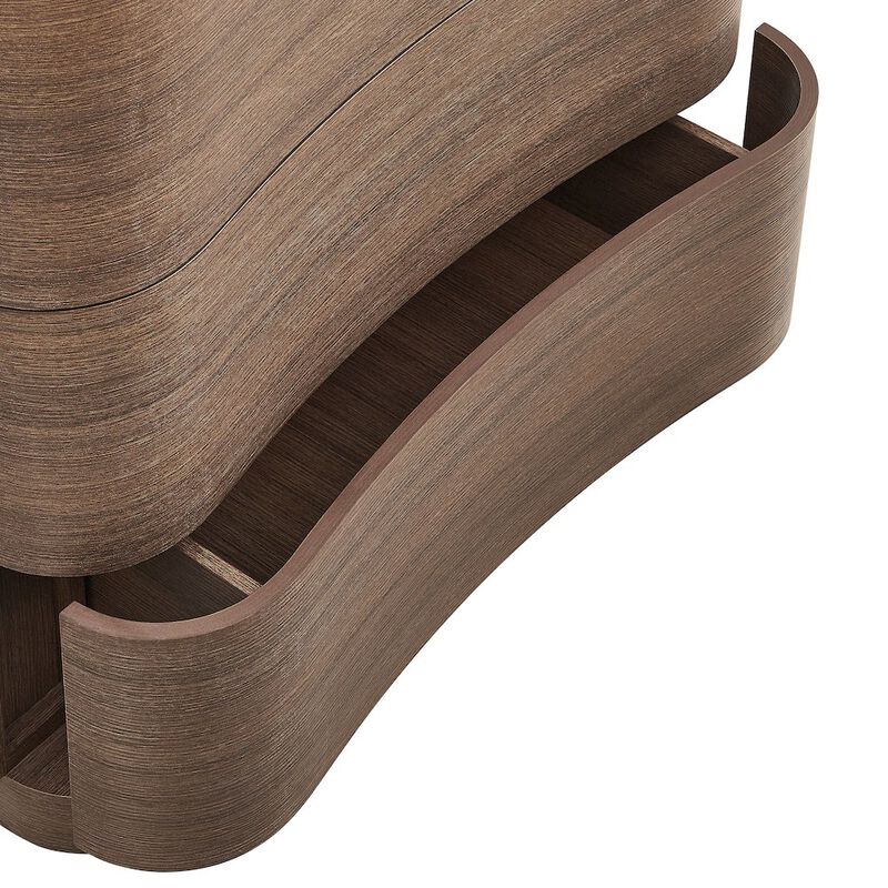 Mirae 5-Drawer Curved Dresser Chest of Drawers image number 6