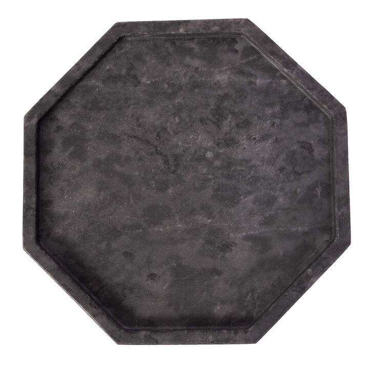 Saboga Home&trade; Octagonal Marble Tray