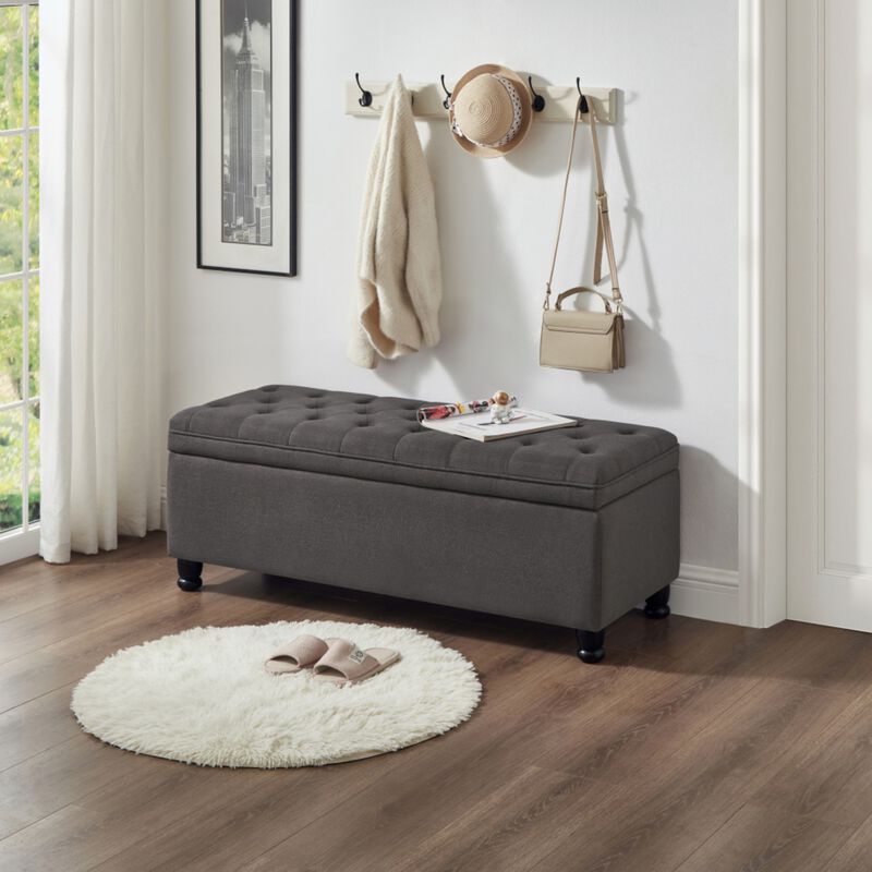 Bemgwu Storage Linen Bench image number 7
