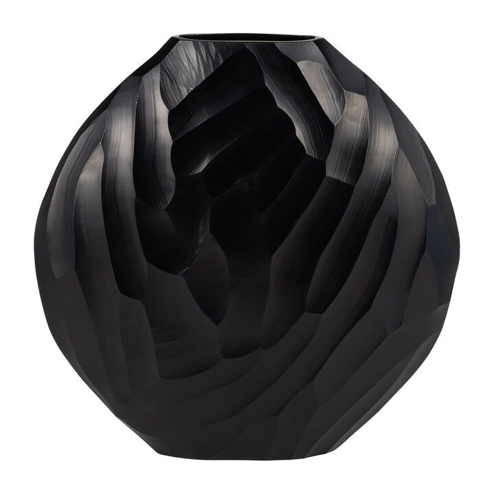 Aluminum 14"H Hammered Vase