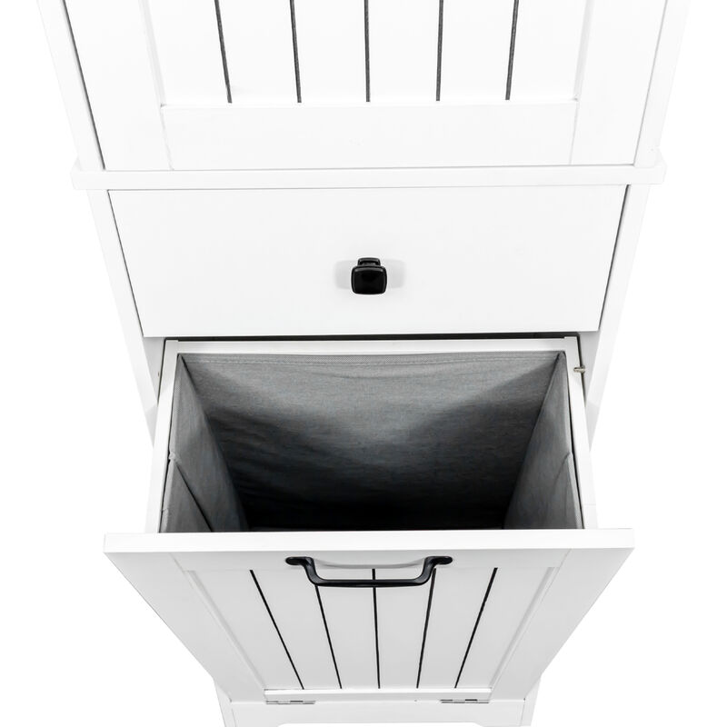 ELEMENT ACE Functional Laundry Cabinet with Storage Drawer and Removable Basket for Organized Laundry Room Storage Solutions image number 6