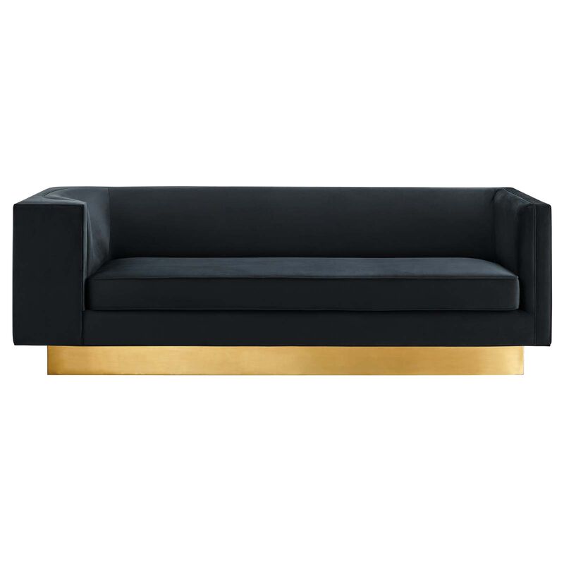 Eminence Upholstered Performance Velvet Sofa image number 0