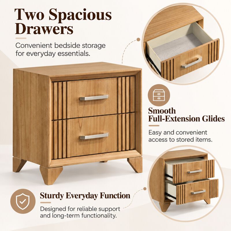 Elvarissiq 2-Drawer Nightstand image number 4