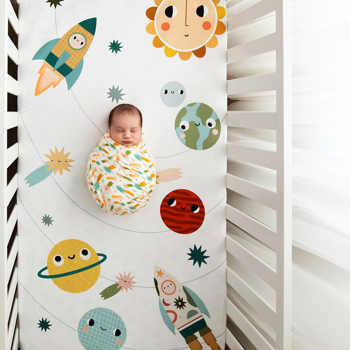 Space Explorer Viscose From Bamboo Swaddle Blanket