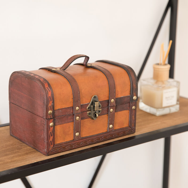 Decorative Leather Small Treasure Box