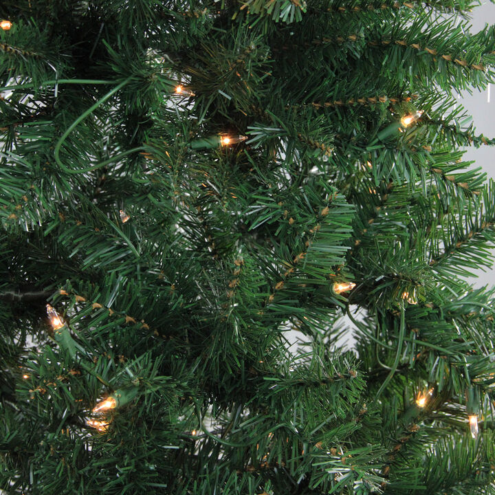 6.5' Pre-Lit Slim Eastern Pine Artificial Christmas Tree - Clear Lights