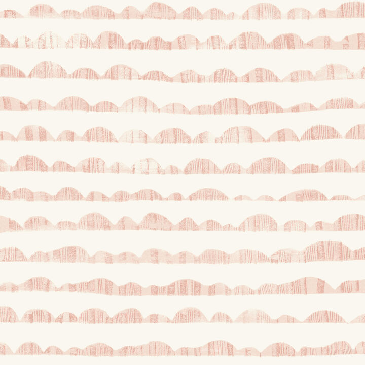 Hill & Horizon Pink Wallpaper