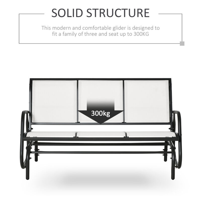 Spacious Outdoor Bench for 3 People Perfect for Courtyard and Porch