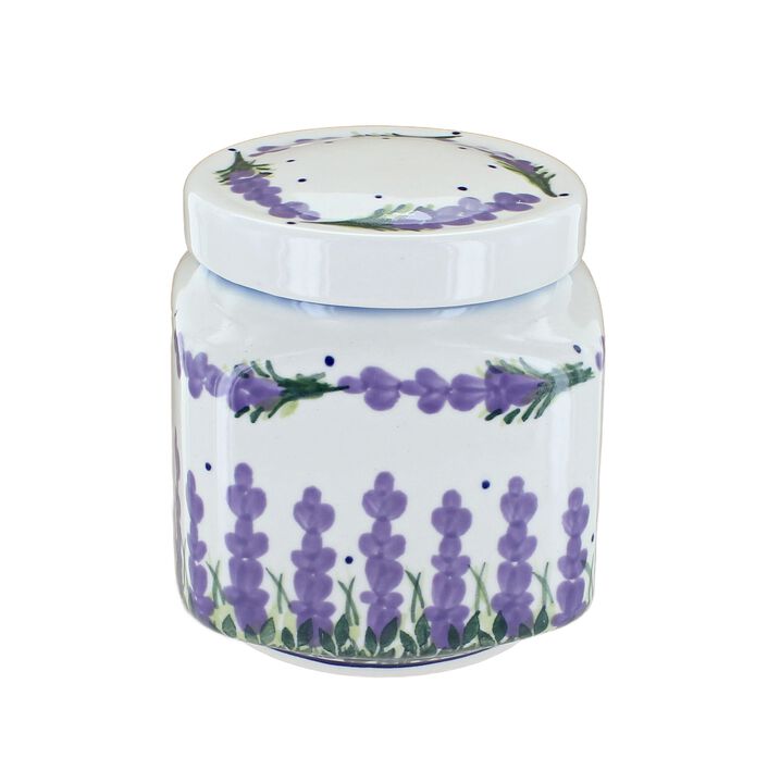 Blue Rose Polish Pottery Primrose Medium Canister