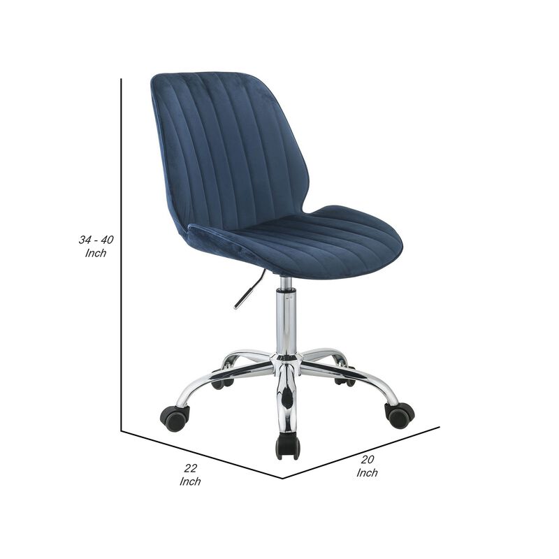 Adjustable Office Chair with Channel Stitching