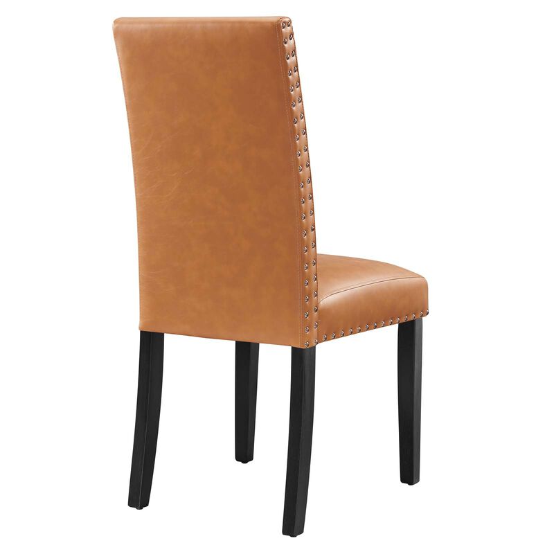 Parcel Dining Vinyl Side Chair-Benzara image number 3