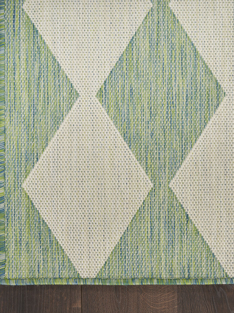 Positano POS04 Blue/Green 2'2" x 8' Rug image number 3