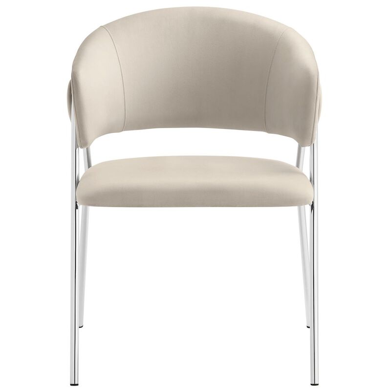 Nella Upholstered Performance Velvet Dining Chair Set of 2 image number 6