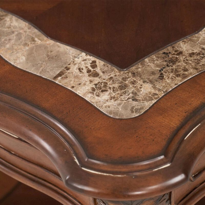 Starlight Canyon Home Classic Chestnut Finish Square End Table for Living Room &ndash; Solid Wood Design image number 6