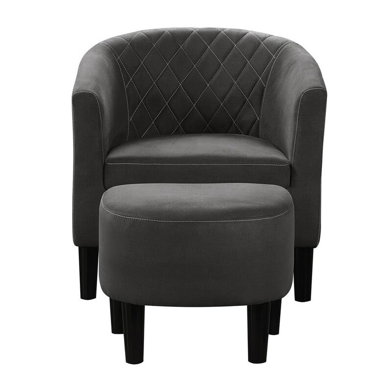 Convience Concept, Inc. Take a Seat Roosevelt Accent Chair with Ottoman