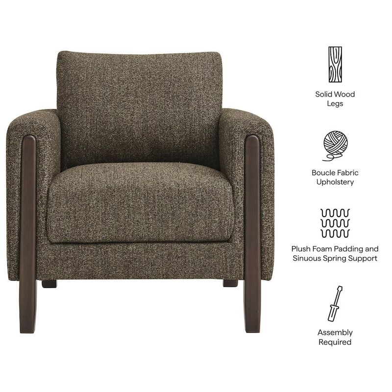 Hawken Boucle Fabric Accent Armchair image number 2